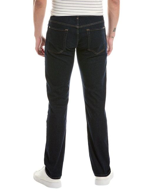 7 For All Mankind Black The Straight Rinse Classic Straight Jean for men