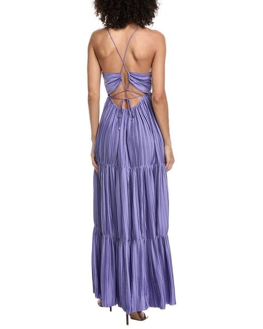Ba&sh Purple Robe Wasta Dress