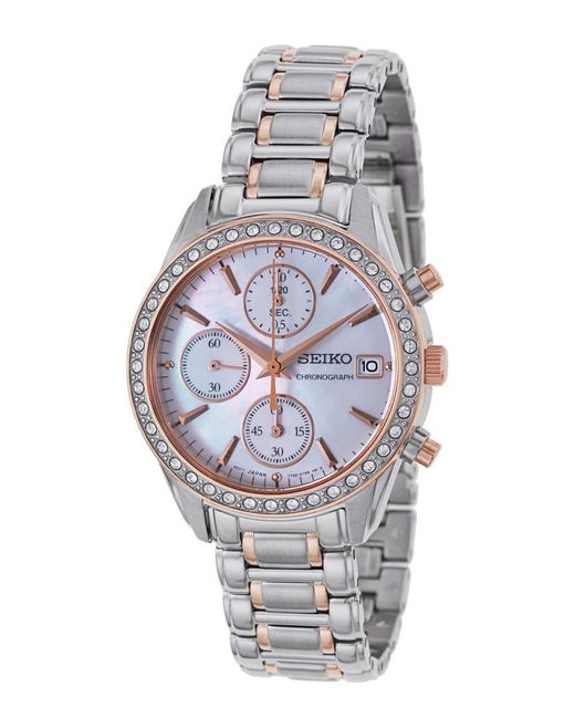 Seiko Gray Stainless Steel Watch for men