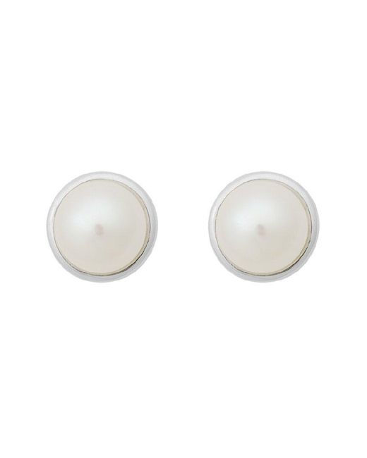Pearls White 14K Pearl Studs 6Mm