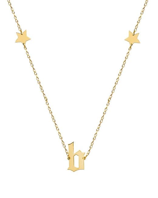 Jane Basch Metallic 22k Over Silver Initial Necklace (a-z)