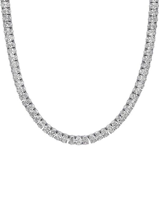 Created Forever Metallic 18K 21.81 Ct. Tw. Lab-Grown Diamond Tennis Toggle Necklace