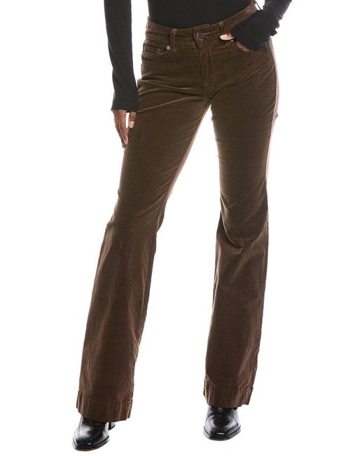 Ramy Brook Black Kyle Velveteen Wide Leg Pant