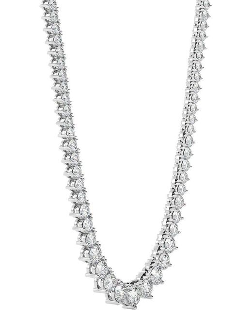 Diamond Select Cuts White 14K 15.00 Ct. Tw. Diamond Pendant Necklace