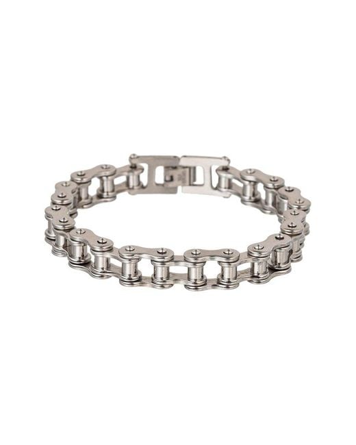Eye Candy LA Metallic Premium Collection Titanium Bike Chain Bracelet for men