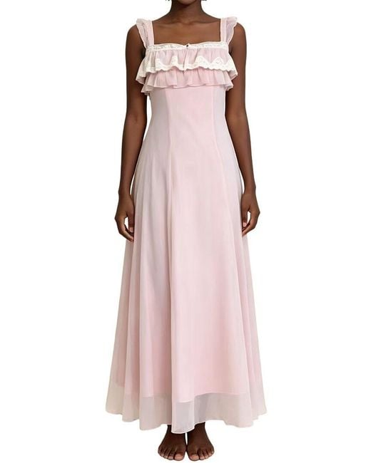 Emma way Pink Maxi Dress