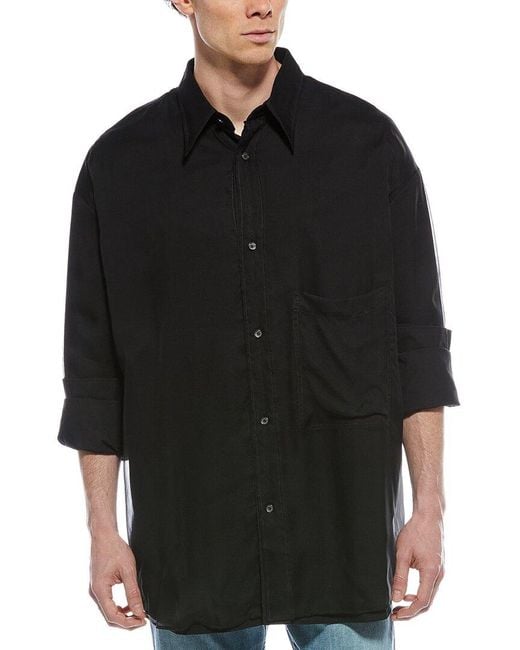 Valentino Black Formal Silk Shirt for men