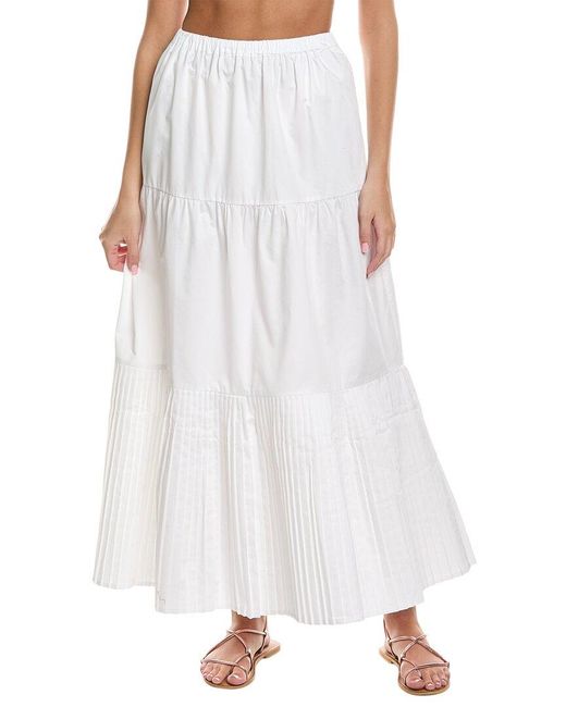 Solid & Striped White The Addison Maxi Skirt