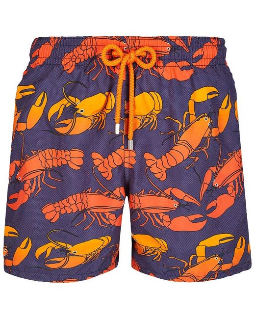 Vilebrequin Orange Geckos Swim Short for men
