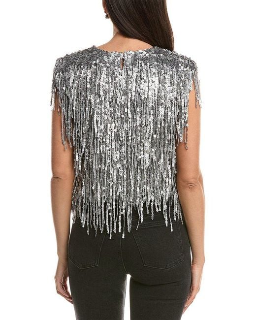 Rag & Bone Blue Billie Sequin Top