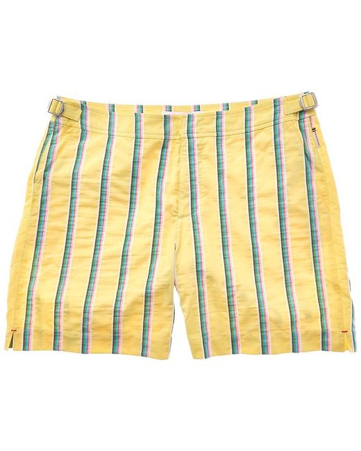 Orlebar Brown Yellow Bulldog Deckchair Swim Short for men