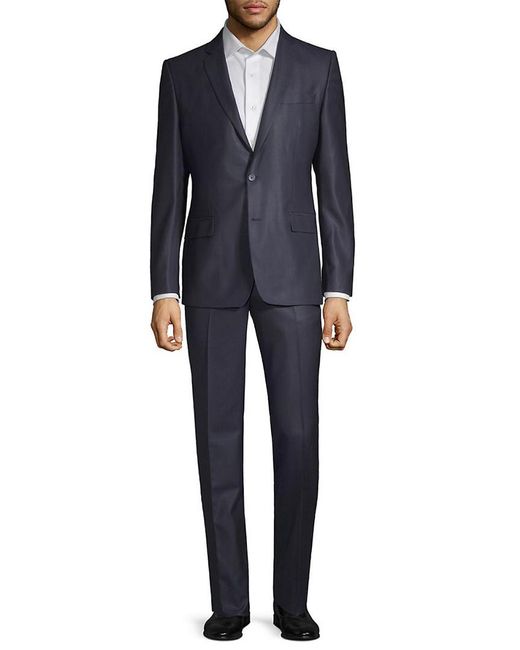 Versace Blue Modern-fit Suit for men