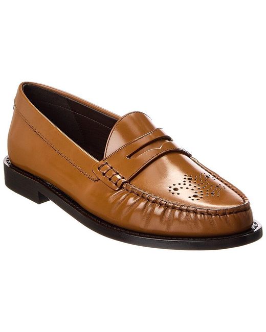 Céline Brown Vivienne Leather Loafer