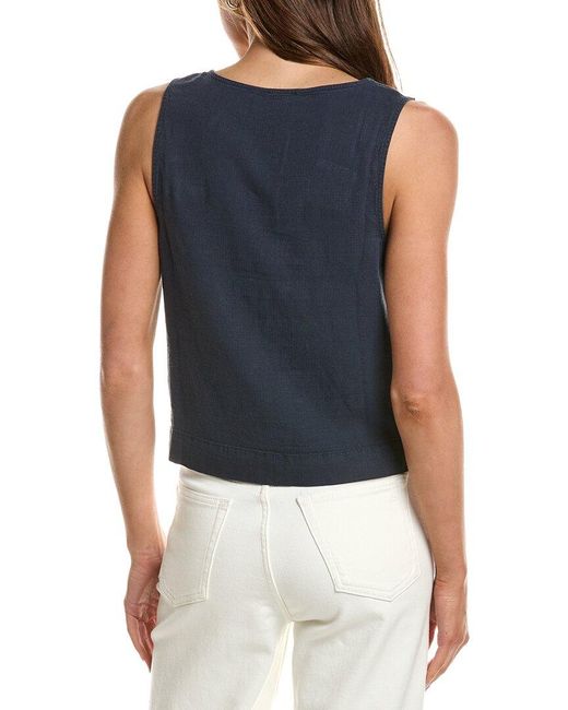 Splendid Blue Button Front Vest