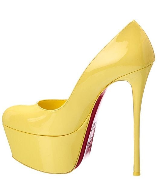 Christian Louboutin Yellow 152 Patent Pump