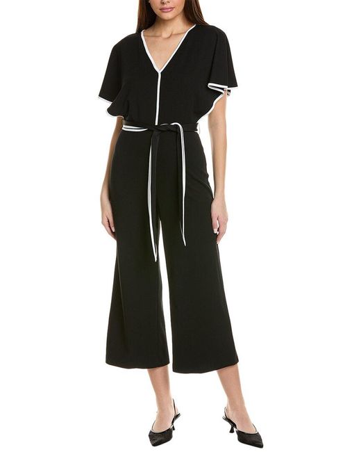 Joseph Ribkoff Black and Vanilla Jumpsuit 203172 110