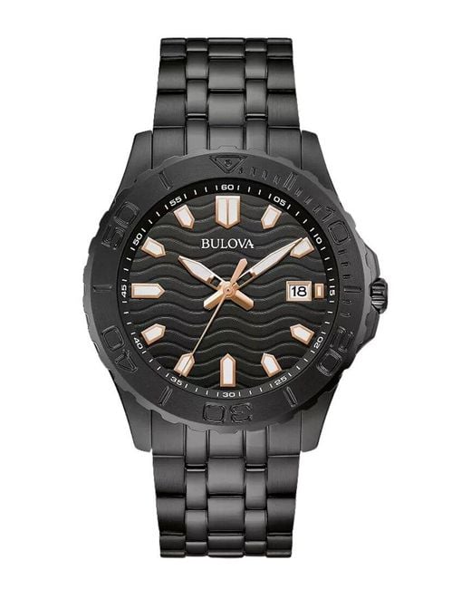 Bulova Black Sport Watch for men