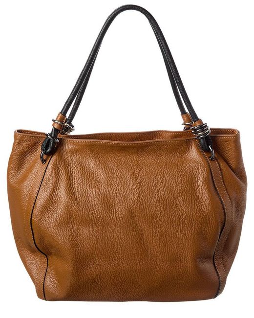 Italian Leather Brown Shoulder Bag