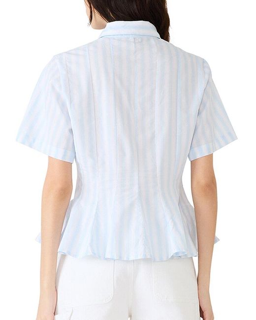 Steve Madden White Porter Woven Top