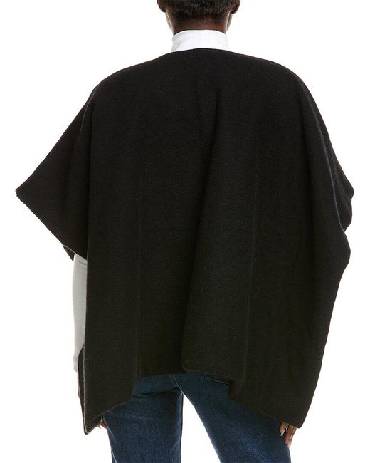 J.McLaughlin Black Parisa Wool-Blend Poncho