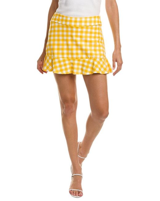 Jude Connally Yellow Courtney Mini Skirt