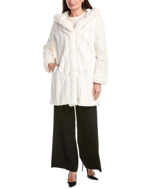 Joseph Ribkoff White Reversible Coat