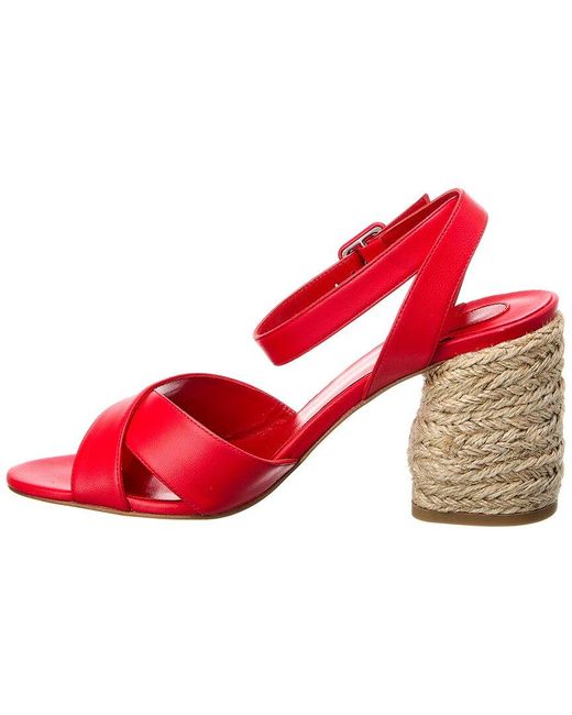Christian Louboutin Red Summer Mariza 85 Leather Sandal