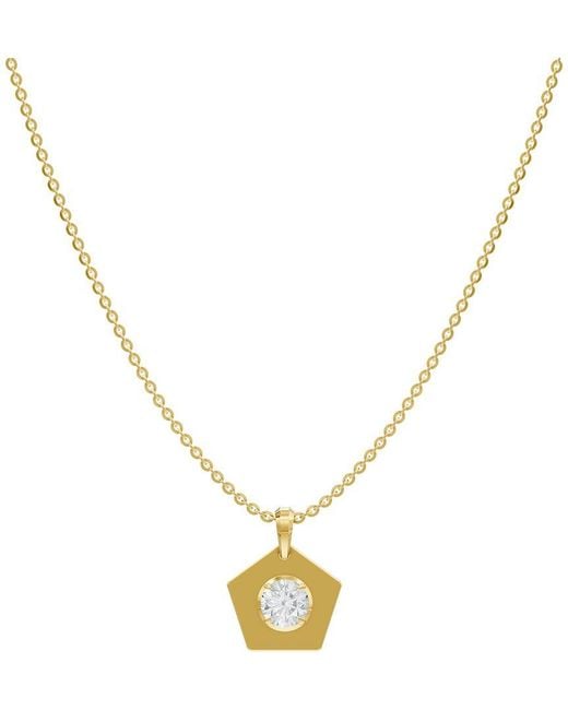 Lab Grown Diamonds Metallic 14K 1.00 Ct. Tw. Lab-Grown Diamond Necklace
