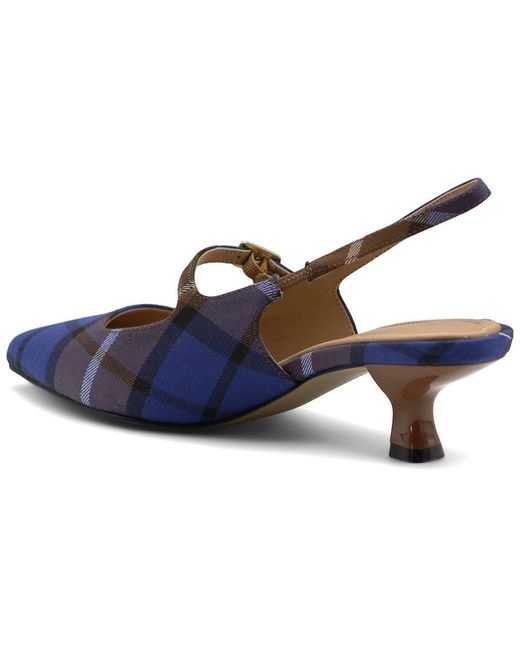 Adrienne Vittadini Blue Scooter Pump