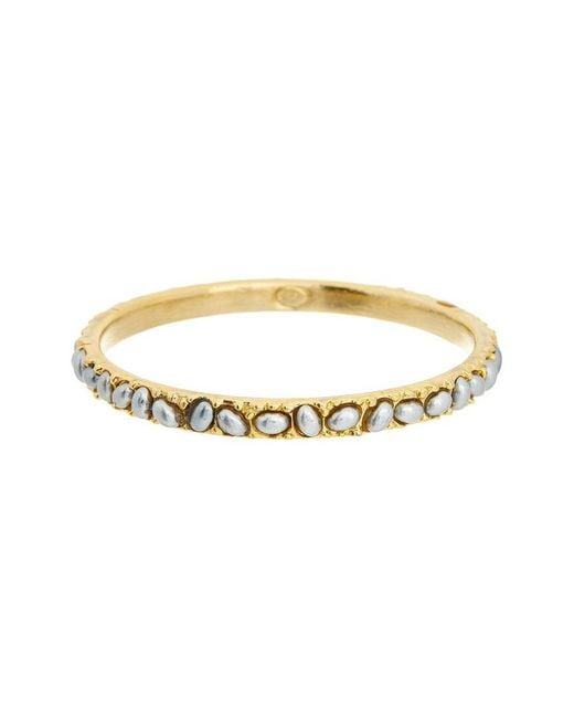 Kenneth Jay Lane Metallic Plated Bangle Bracelet
