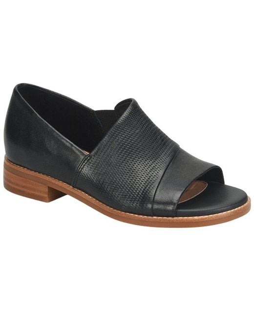 Söfft Black Naydeen Leather Flat