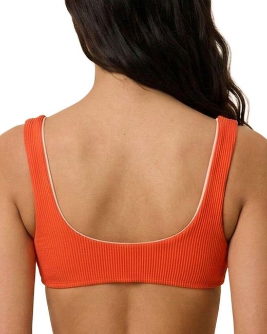 Solid & Striped Red The Elle Reversible Top