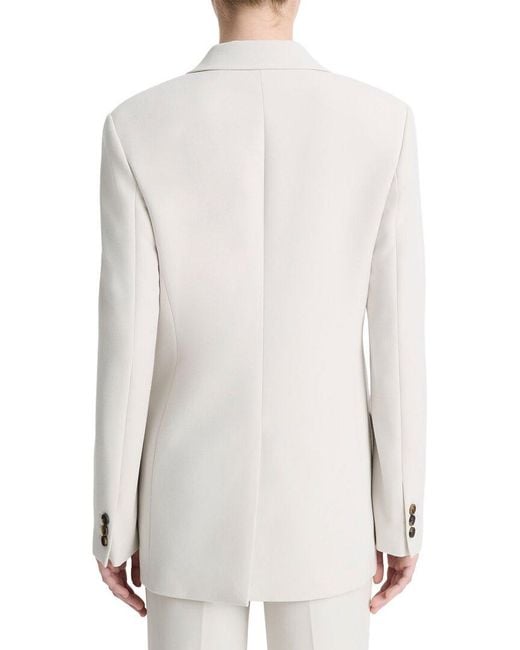 Vince White Double Breasted Blazer