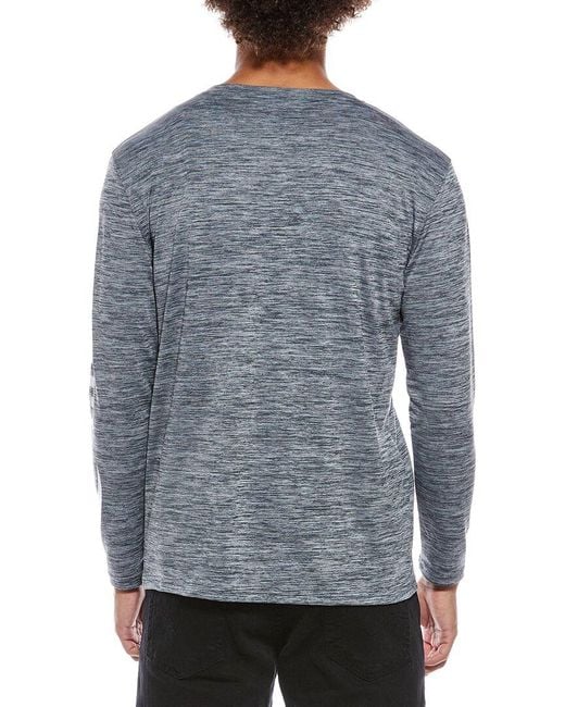 COSTA APPAREL Gray Technical Crew Cationic Shirt for men