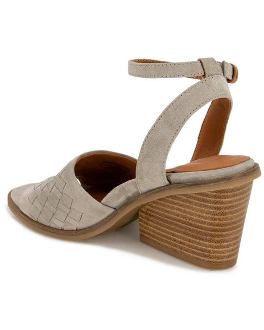 Gentle Souls Metallic By Kenneth Cole Nadia Suede Wedge