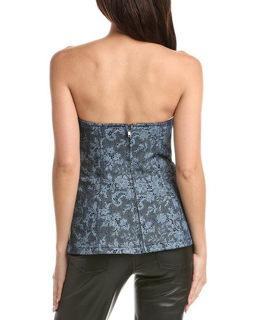 AFRM Blue Janie Sailor Bustier Top
