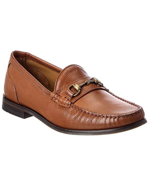 Donald J Pliner Brown Nickolas Leather Loafer for men