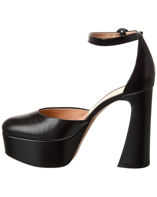 Gianvito Rossi Black Holly Leather D'orsay