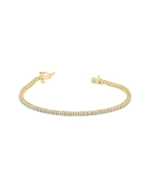 Lab Grown Diamonds White 14K 3.00 Ct. Tw. Lab Grown Diamond Tennis Bracelet