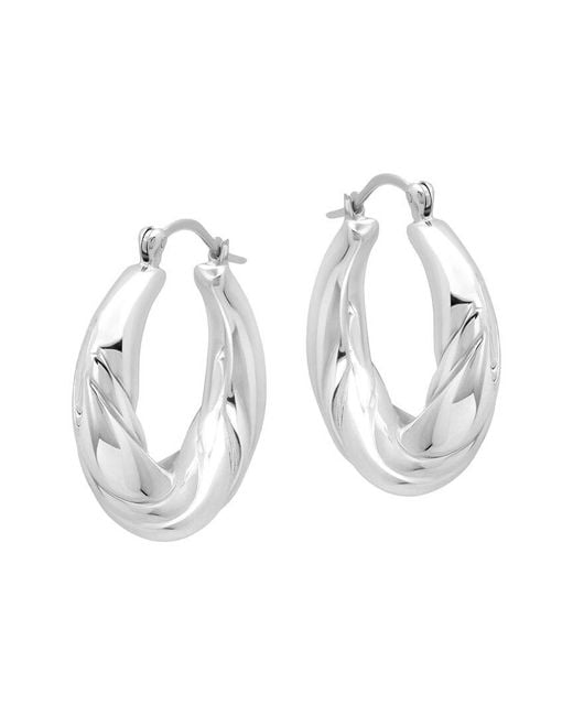 MaxColor White Dangle Earrings