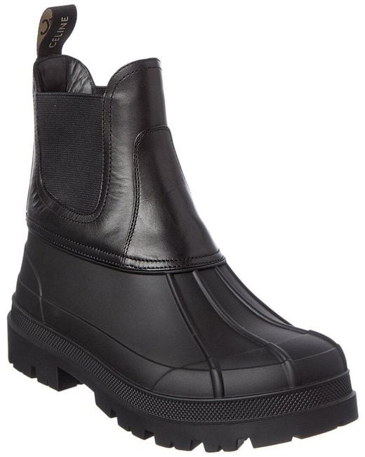 Céline Black Dnu Pack Riley Leather Ankle Boot