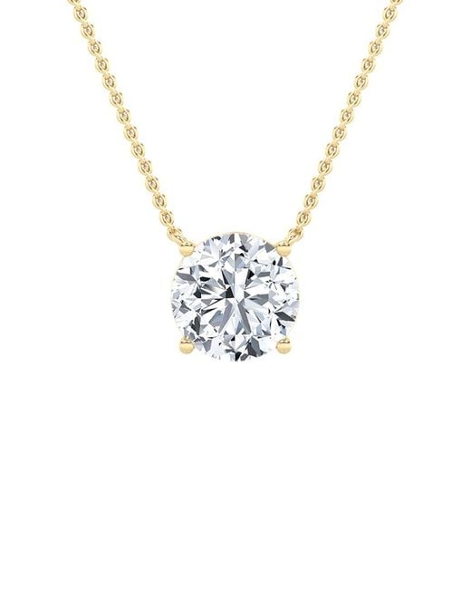 Lab Grown Diamonds White 14K 0.50 Ct. Tw. Lab-Grown Diamond Pendant