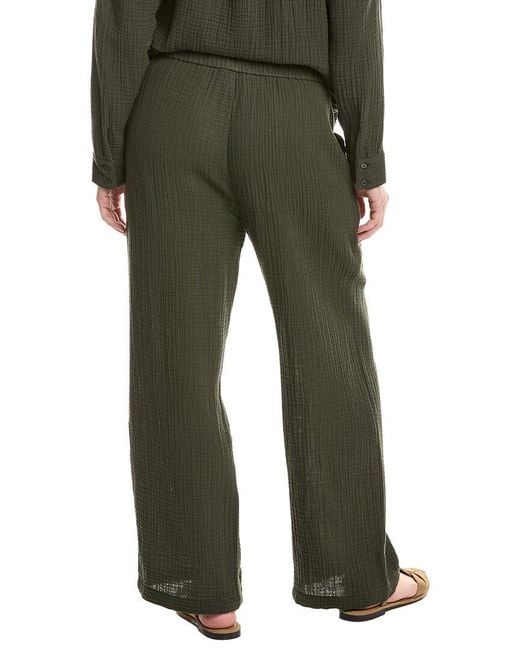 Eileen Fisher Green Wide-Leg Pant