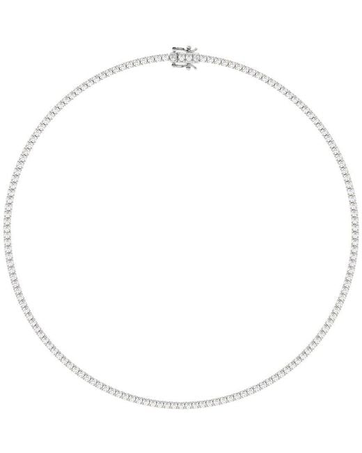 Lab Grown Diamonds White 14K 10.00 Ct. Tw. Lab-Grown Diamond Tennis Necklace