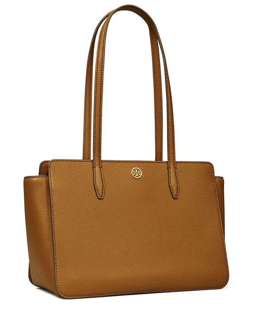 TORY BURCH ROBINSON PEBBLE LEATHER TOTE