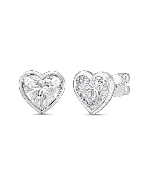 Diana M White Diana M. 14K 4.00 Ct. Tw. Lab-Grown Diamond Stud Earrings
