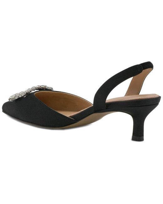 Adrienne Vittadini Metallic Suzer Satin Pump