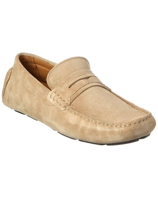 Allen Edmonds Natural Lewis Suede Driver for men
