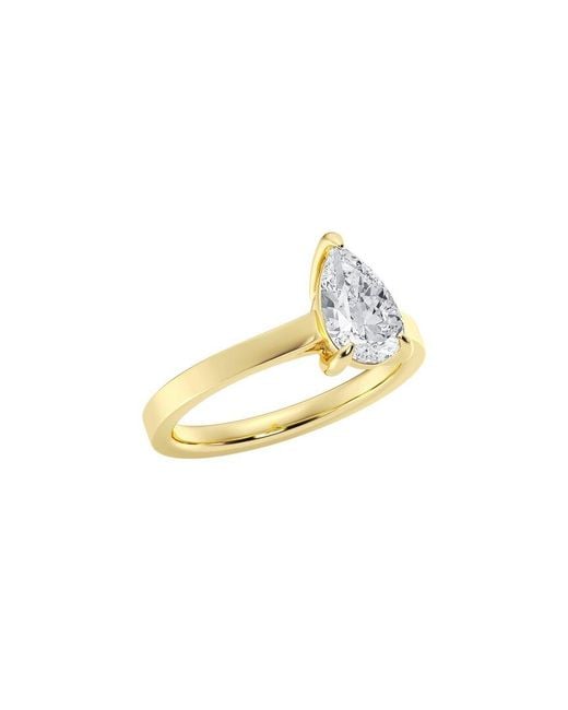Lab Grown Diamonds Metallic 14K 1.00 Ct. Tw. Lab-Grown Diamond Solitaire Engagement Ring