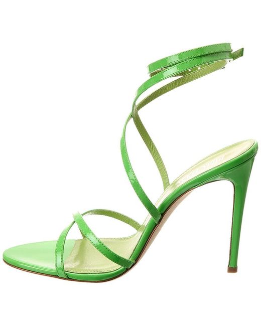 Paris Texas Green Zoe Patent Sandal